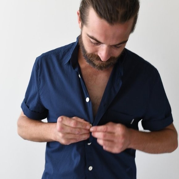 Flux Melbourne Short Sleeve Indigo Small - Picture 3 of 4